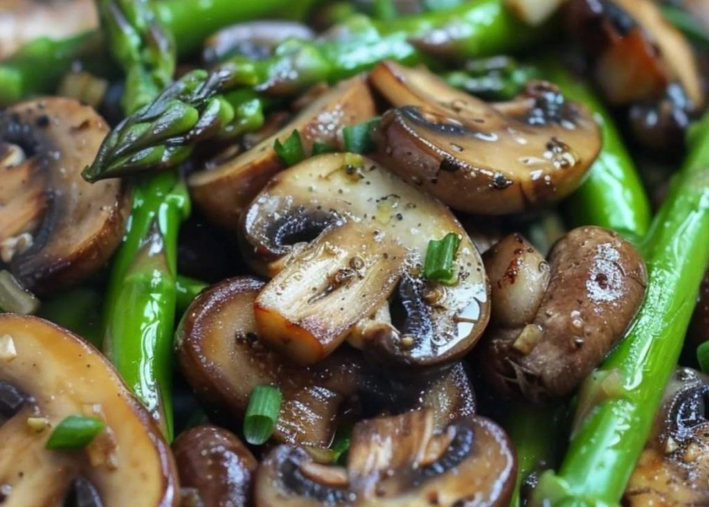 Sautéed Asparagus & Mushrooms – RECIPES